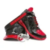 Online Mauri 8900/2 Bubble Patent Leather Embossed Baby Croc Sneakers Black / Red Black/Red