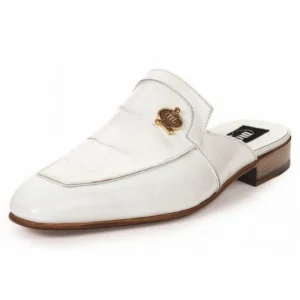 Best Sale Mauri 4856 Canova Alligator & Calfskin Sandals (Special Order) White