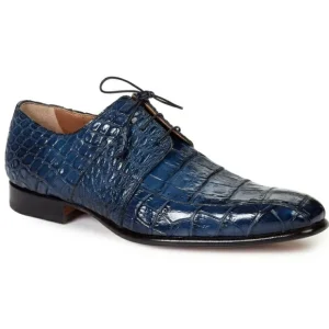 Cheap Mauri 1162 Castello Alligator Derby Shoes Wonder Blue (SPECIAL ORDER) WonderBlue