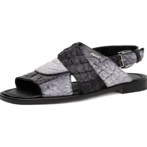 Best Sale Mauri 5181 Cayman Alligator & Hornback Multi Black / Multi Grey