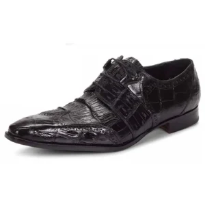 Flash Sale Mauri 53130 Como Alligator Wingtip Shoes (Special Order) Black