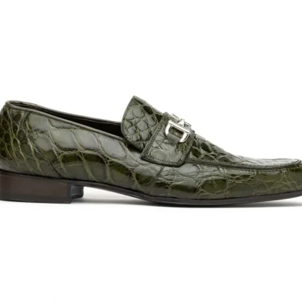 mauri__croco_flanks_dress_0.webp Shop Mauri 4885 Croco Flanks Dress Shoes Money Green (Special Order) MoneyGreen