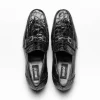 Outlet Mauri 4885 Croco Flanks Dress Shoes (Special Order) Black