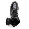 Outlet Mauri 3200 Crocodile Boots (Special Order) Black