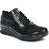 New Mauri 8932 Crocodile Sneakers (Special Order) Black