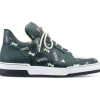 Best Mauri 8440 Crown Calf & Crocodile & Patent Sneakers Green / Hunter Green / Cream