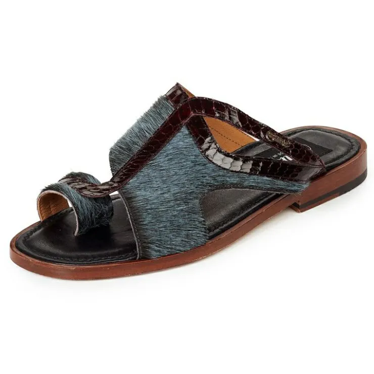 Outlet Mauri 1222 Cuba Horse Hair & Snakeskin Sandals Barracuda / Bordeaux (SPECIAL ORDER) Barracuda/Bordeaux