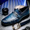 Clearance Mauri 4894/7 Debonair Alligator/ Nappa Loafers Blue Dirty/ Wonder Blue BlueDirty/WonderBlue