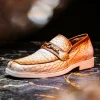 Fashion Mauri 4894/7 Debonair Alligator & Nappa Loafers White / Dirty Cognac