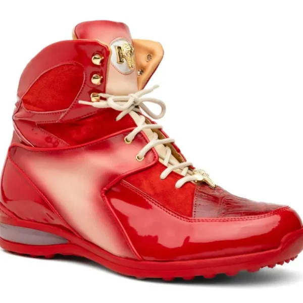 mauri__diamond_patent__ba_0.webp Store Mauri 8402 Diamond Patent / Baby Croc / Suede / Nappa Sneaker Cream / Dirty Red