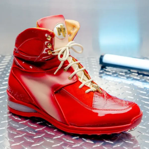 mauri__diamond_patent__ba_3.webp Store Mauri 8402 Diamond Patent / Baby Croc / Suede / Nappa Sneaker Cream / Dirty Red