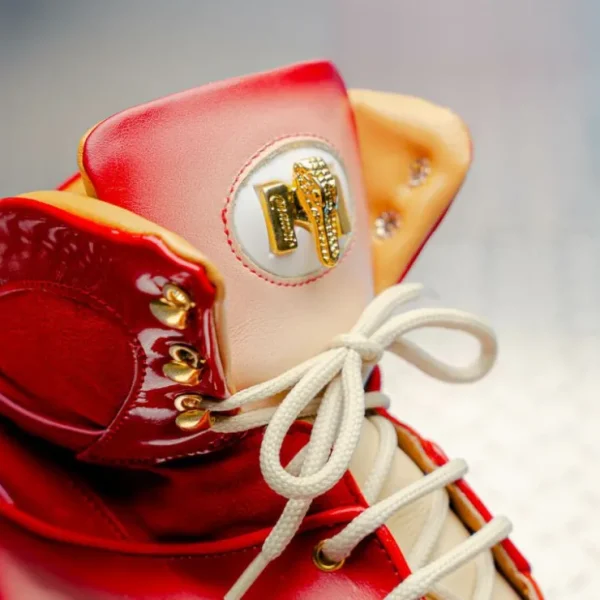 mauri__diamond_patent__ba_5.webp Store Mauri 8402 Diamond Patent / Baby Croc / Suede / Nappa Sneaker Cream / Dirty Red