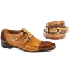 Sale Mauri 1152 Double Monk Strap Shoes Brandy / Rust (Special Order) Cognac