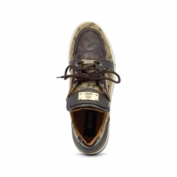 mauri__fabric__calfskin___1-1.webp Discount Mauri 8440/1 Fabric / Calfskin / Baby Crocodile Sneakers Sp Rust / Taupe