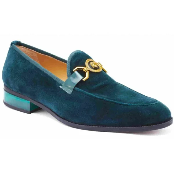 Fashion Mauri 4940 Floss Velvet Loafers Forest Green (Special Order) ForestGreen