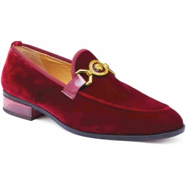 Flash Sale Mauri 4940 Floss Velvet Loafers (Special Order) Burgundy