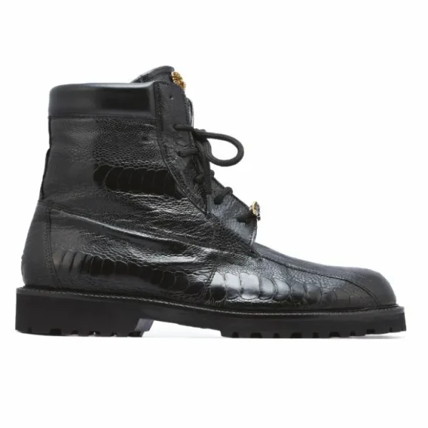 Best Mauri 4949 Hawk Ostrich Leg Boots (Special Order) Black
