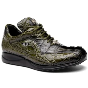 Best Mauri 8596/3 Hazard Hornback/ Alligator Sneakers Money Green/ Dirty Black MoneyGreen/DirtyBlack