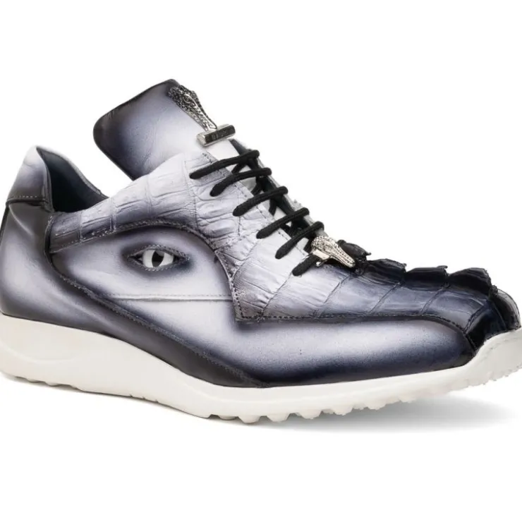 Shop Mauri 8596/4 Hazard Hornback & Nappa Sneaker White / Dirty Black