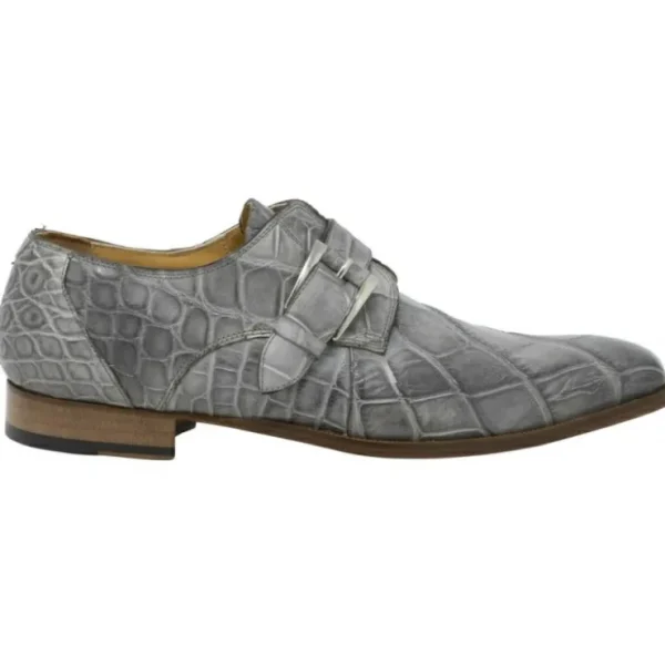 mauri__high_speed_alligat_0.webp Outlet Mauri 3054 High Speed Alligator Monk Strap Shoes (Special Order) Gray
