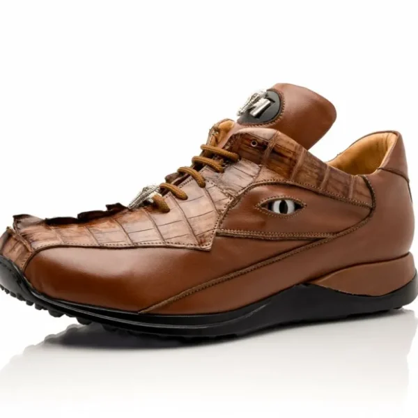 Discount Mauri 8596/4 Hornback / Nappa Sneakers (Special Order) Camel