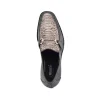 Discount Mauri 4800/2 Iguana & Python Loafers Black / Med Grey