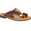 Store Mauri 1466/3 Karung Embossed Sandals (Special Order) Brown