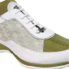 Online Mauri 8691 Mania Crocodile & Nappa Sneakers Apple Green (Special Order) AppleGreen