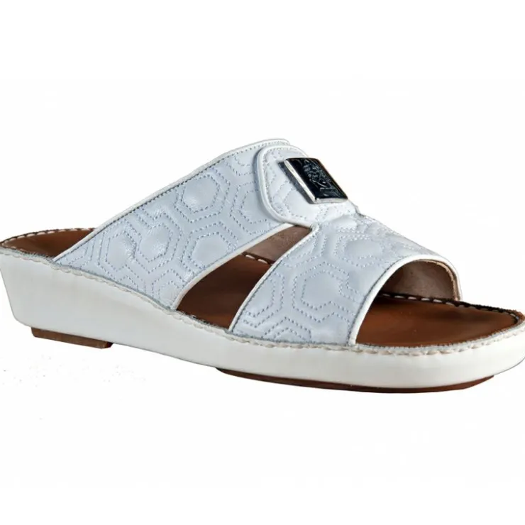 Hot Mauri 1756/2 Nappa Sandals (Special Order) White