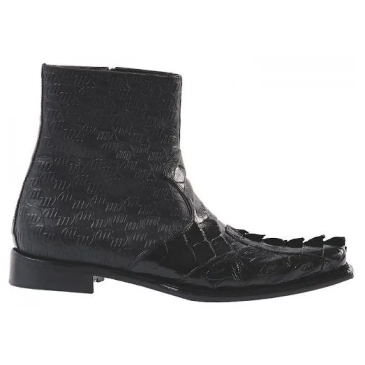 Cheap Mauri 44167 Nappa/Crocodile Boots (Special Order) Black