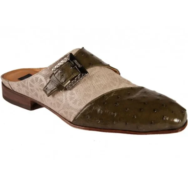 mauri__ostrich__karung_em_0.webp Best Mauri 4716 Ostrich / Karung Embossed Conchiglia Slip-on Oliva / Taupe (Special Order)