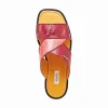 Online Mauri 5093 Ostrich Leg Sandals Ruby Red / Pink (Special Order)