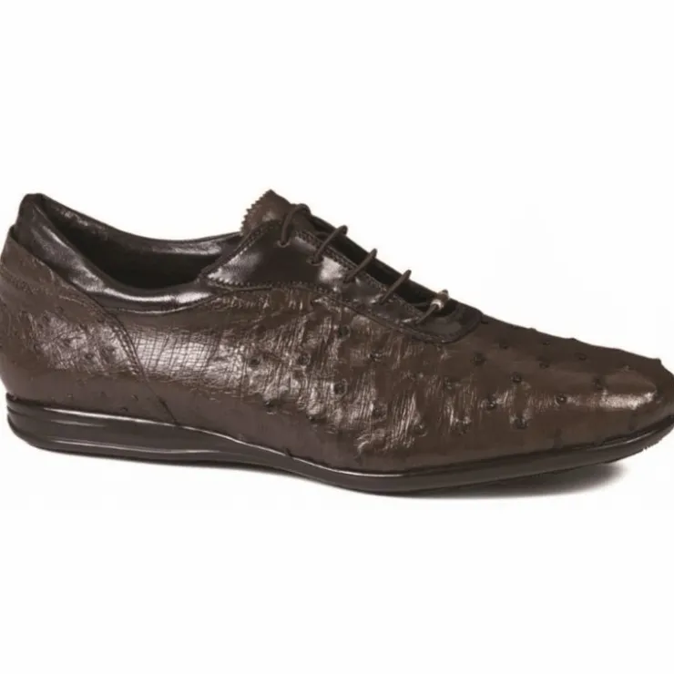 Best Mauri 9295 Ostrich Quill Sneakers (Special Order) Brown