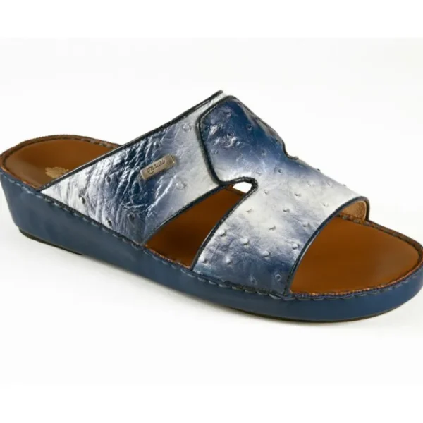 Online Mauri 1756/1 Ostrich Sandals White Multibrillant Blue (Special Order) WhiteMultibrillantBlue