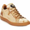 Shop Mauri 8825 Patent Leather Sneakers (Special Order) Beige