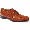 Online Mauri 4844 Pelligrini Crocodile & Hornback Oxfords (Special Order) Cognac