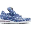 New Mauri 8900/2 Press Patent / Baby Crocodile Sneakers M Shade Print Blue / White