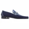 Store Mauri 4800 Priest Ostrich & Suede Loafers Wonder Blue (Special Order) WonderBlue