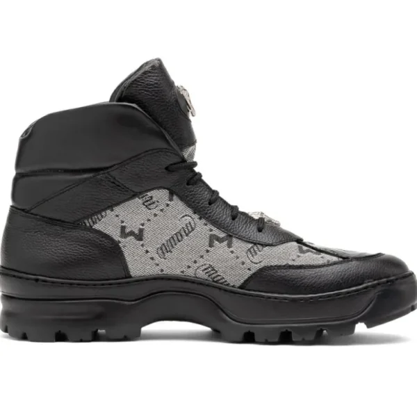 Sale Mauri 3216 Pyro Time/ Baby Croc/ Fabric/ Nappa Boots Black / Grey