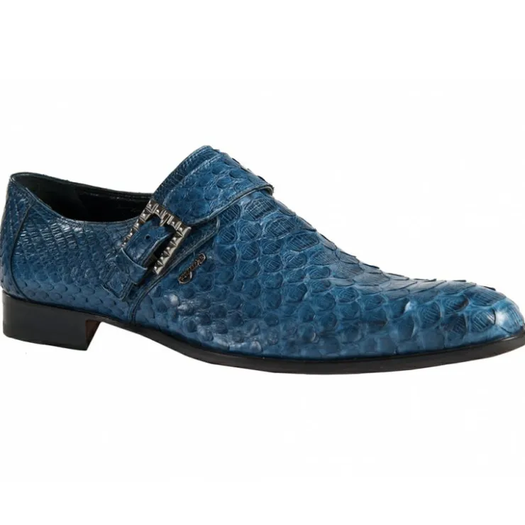 Cheap Mauri 4849/1 Python Shoes Matt Blue (Special Order) MattBlue