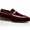 Flash Sale Mauri 3257/1 Quilted Velvet / Patent Leather Bit Loafers Ruby Red (Special Order) RubyRed