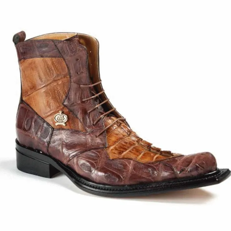 Cheap Mauri 42742 Raffaello Crocodile & Hornback Boots Sport Rust / Brandy (Special Order) SportRust/Brandy