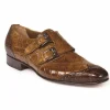 Online Mauri 1010 S Masolino Alliigator Monk Strap Shoes Sport Rust / Brandy (Special Order) SportRust/Brandy