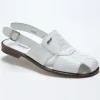 Best Mauri 1655 Salt Ostrich Leg Sandals (Special Order) White