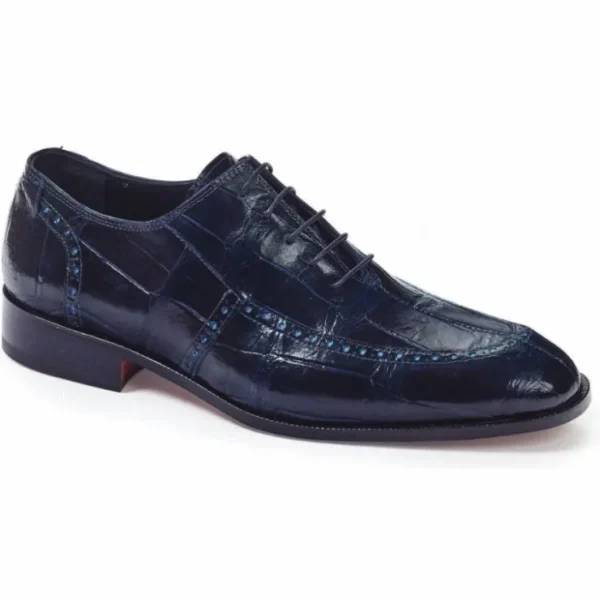 Best Sale Mauri 4869 Sammartino Alligator Oxfords Wonder Blue (Special Order) WonderBlue