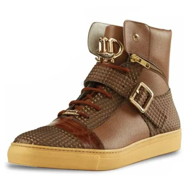 Fashion Mauri 8515 San Lorenzo High Top Sneakers (Special Order) Tabak