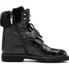 Flash Sale Mauri 3240 Smoke Alligator/ Mink/ Nappa Boots (Special Order) Black