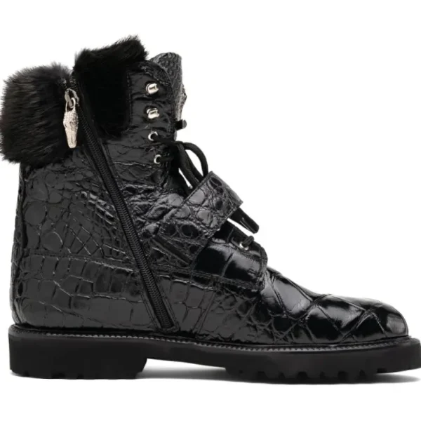 Flash Sale Mauri 3240 Smoke Alligator/ Mink/ Nappa Boots (Special Order) Black