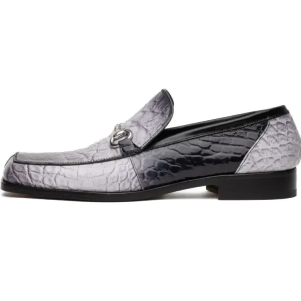 Online Mauri 3290/2 Switch Alligator Bit Loafer Multi Grey / Black