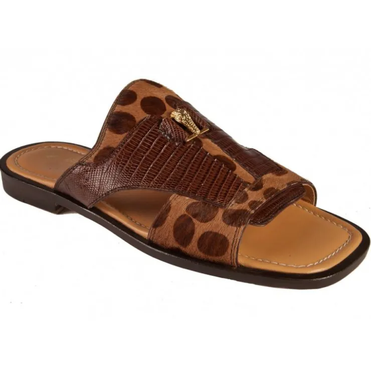 Outlet Mauri 1625 Tejus / Pony Maculated Sandals (Special Order) Coffee